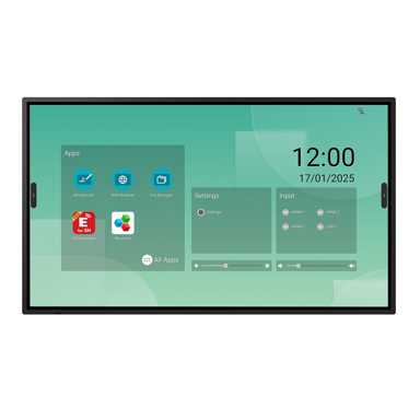 SHARP Interaktivni zaslon LM431, 43", 3840 x 2160, 500 cd/m², Android 14, Wi-Fi, ekran osjetljiv na dodir, crna